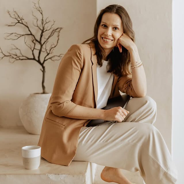 Fotoshooting von Sandra, Gründerin von lieblingsschlafen